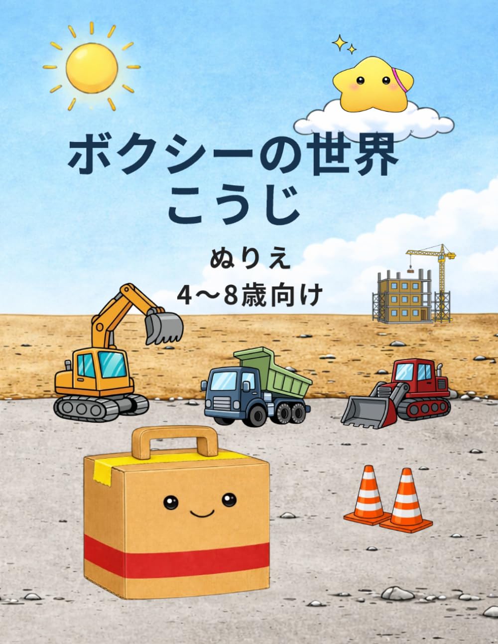 ボクシーの世界　こうじ: 4〜8歳向け　こうじのくるま　かんたんぬりえ (BOXY'S WORLD)