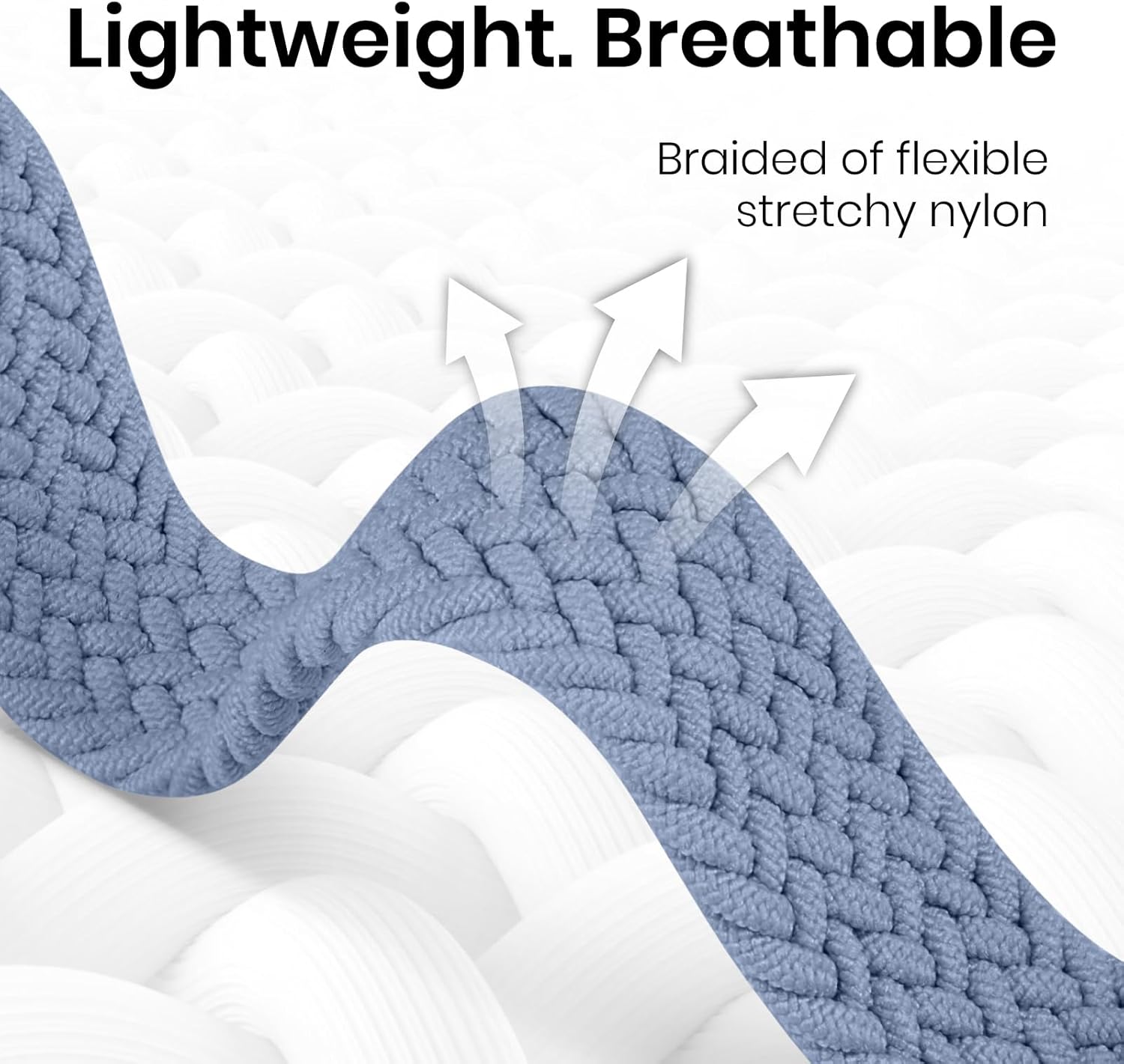 Slim Braided Stretchy Band Compatible with Apple Watch Bands 40mm 41mm 38mm 42mm 44mm 45mm 46mm 49mm Women Men, Thin Nylon Sport Solo Loop Magnetic Strap for iWatch Series 11 10 9 8 7 6 5 4 3 SE Ultra - Image 4