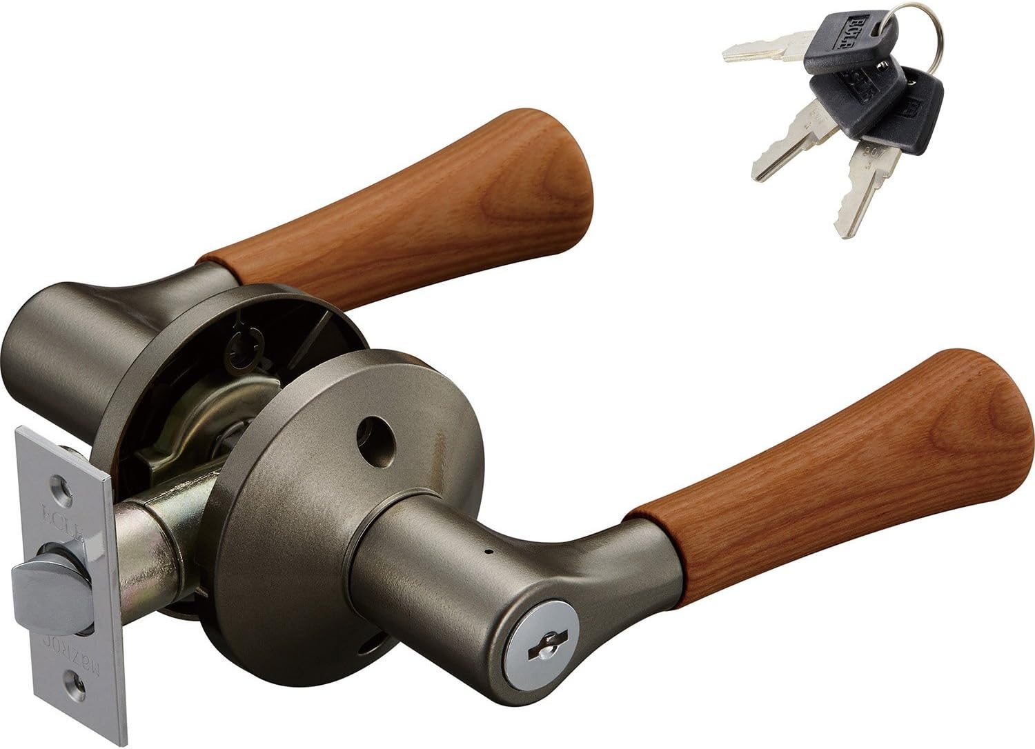 鉄道部品】貫通扉錠の工具(ハンドル)鉄製 扉 開閉 金具