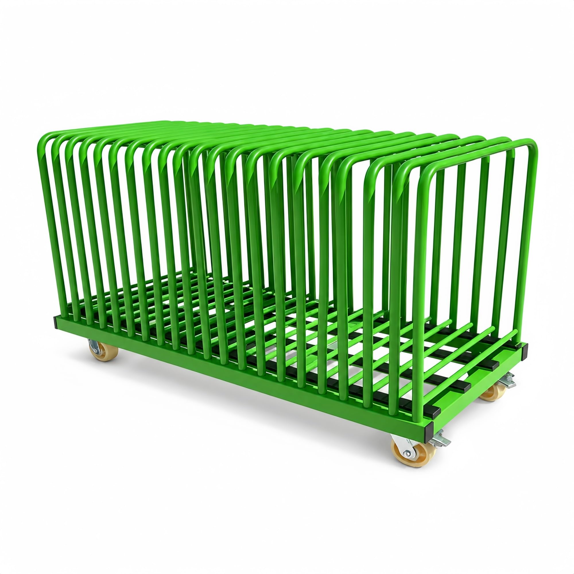 Paneelwagen Mit Verstärkter Gitterbasis Und Abnehmbaren Pfosten | 600 Kg Belastung For Glas, Platten Und Metallprofile(22-Slot)