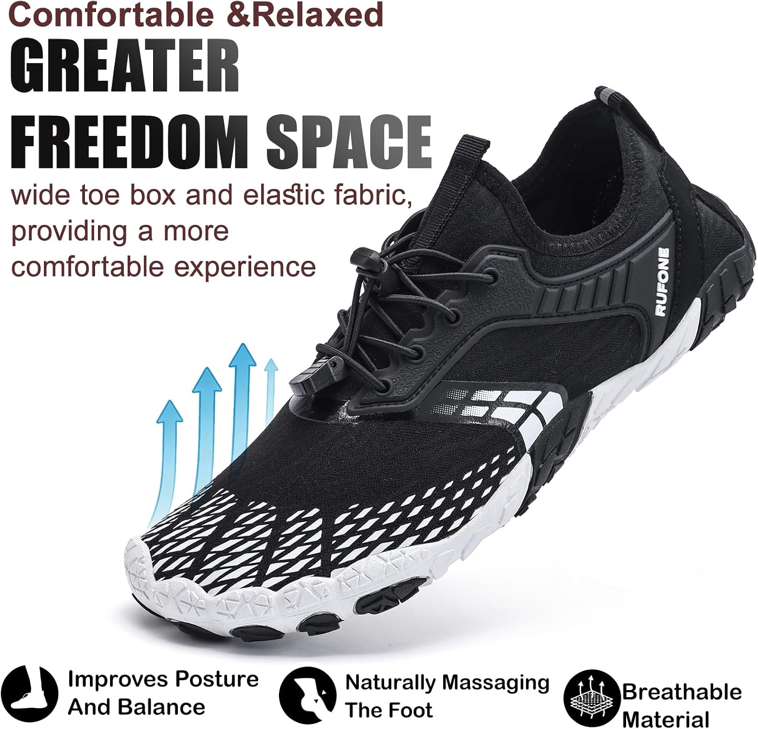 Hiking Breathable Barefoot Shoes Water Shoes Mens Women Quick Dry Aqua Outdoor Sports for Swim Pool Beach Surf Lightweight and Comfortable