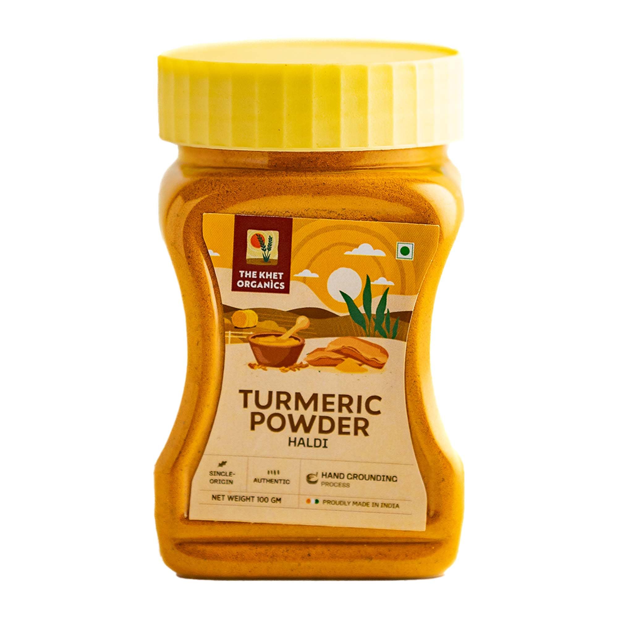 The Khet Organics Turmeric Powder With Natural Oils, 100 gm | 100% Organic Haldi Powder | No Added Flavours and Colours (B0D839TLC7) Amazon Price History, Amazon Price Tracker