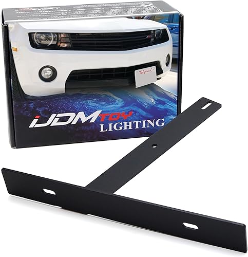 Miniatura 1 de iJDMTOY Kit de soporte de montaje para placa de matrícula delantera