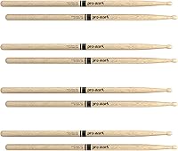 Vista 2 de ProMark Classic Attack 2B Shira Kashi Oak Baquetas, punta ovalada de madera, comprar 3 pares y obtener 1 gratis