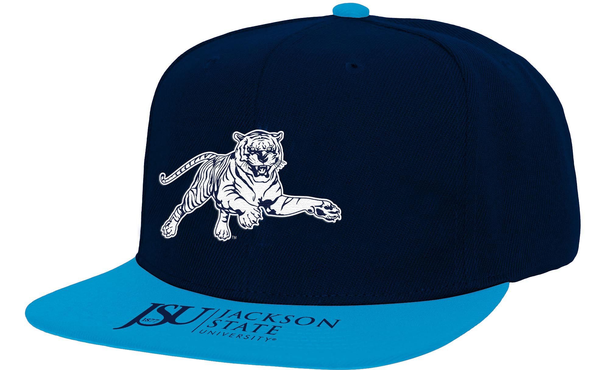 Jackson State University Tigers Baseball Hat – Embroidered, Adjustable Strap, Pigment Dyed, Style A - View #5