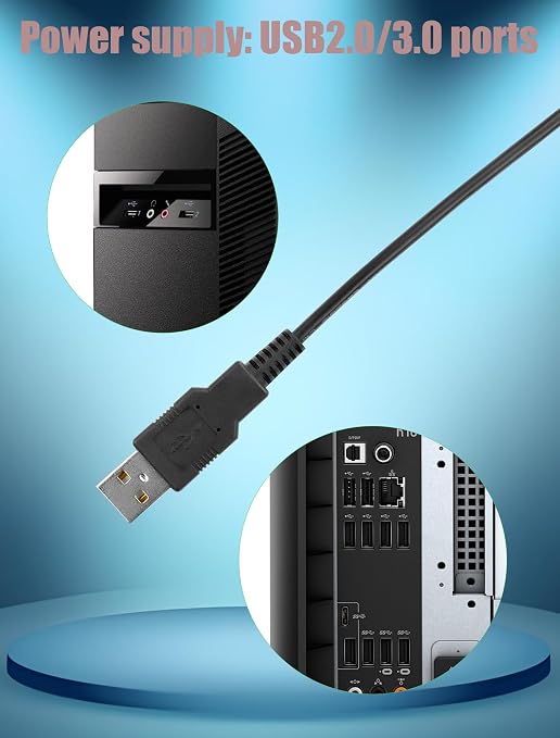 Cable USB a SATA para energía 2-Pack 50cm miniatura 5