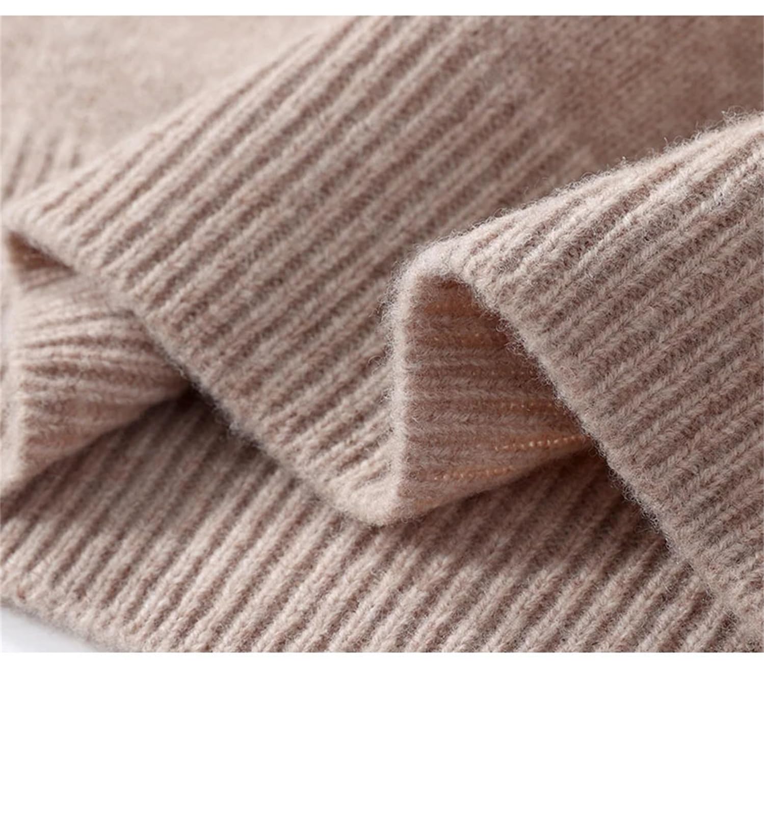 Maglioni da uomo con collo alto ispessito con cerniera in lana merino tinta unita maglioni caldi lavorati a maglia maglia top