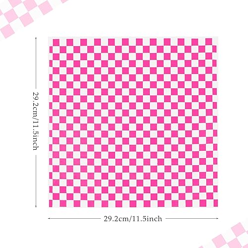 Miniatura 13 de 100 hojas de papel encerado seco a cuadros, forros de papel para canasta de alimentos de plástico, envolver pan y sándwiches (amarillo)