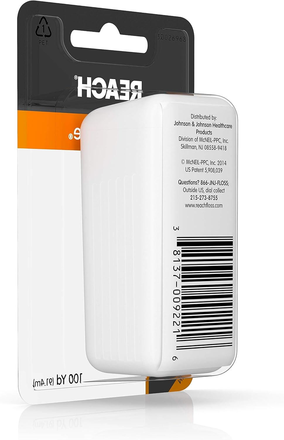 Reach Dentotape Waxed Dental Floss with Extra Wide Cleaning Surface for Large Spaces between Teeth, Unflavored, 100 Yards : Everything Else