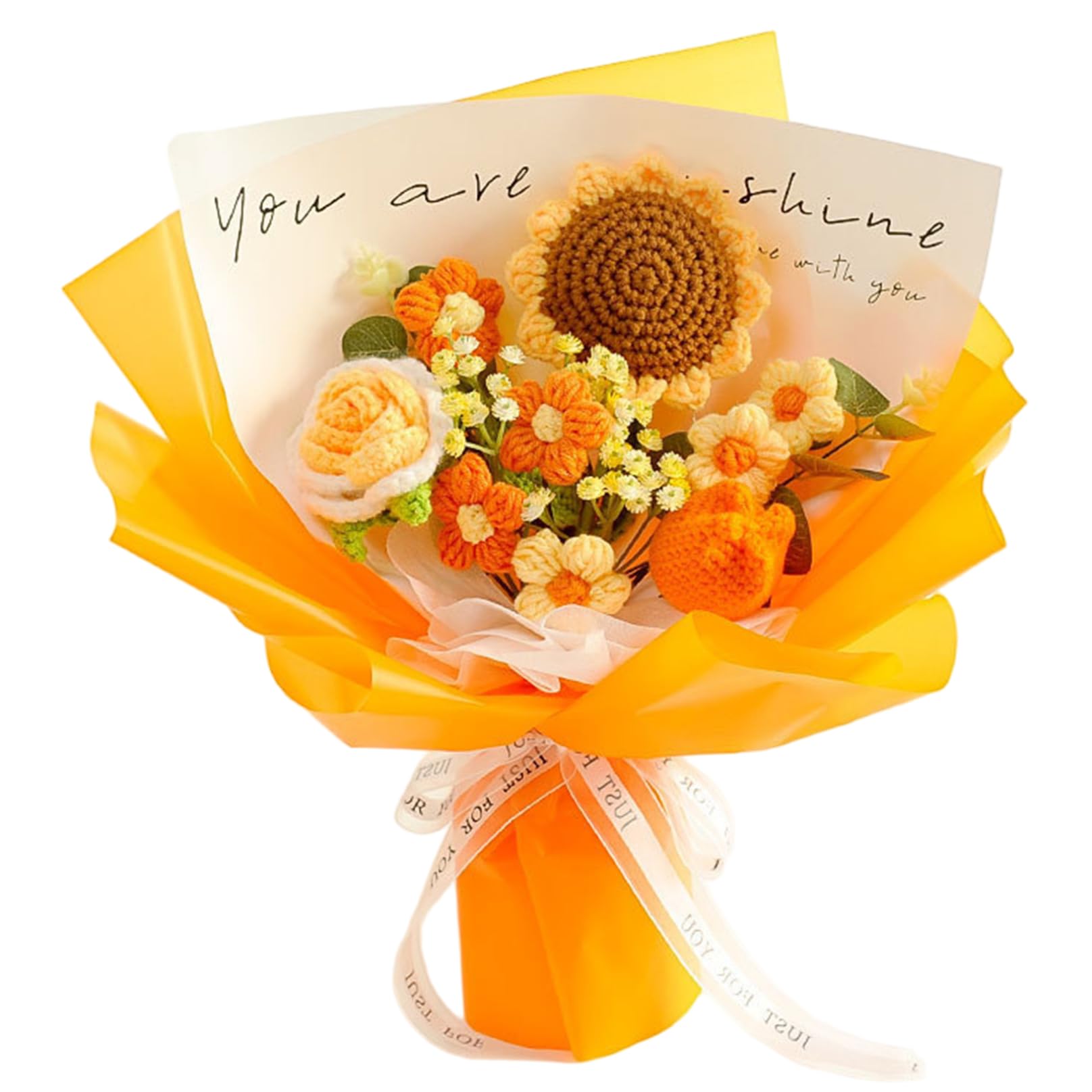 Bouquet de fleurs au crochet haut de gamme, roses tricotées avec soin pour décoration de luxe