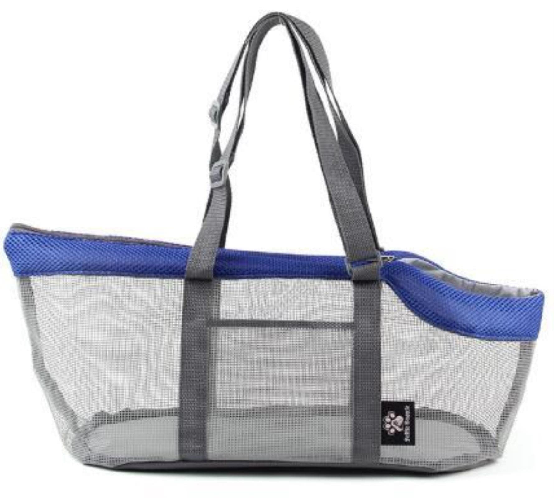 BICHONG Summer Pet Dog Cat Carriers Portable Bag Foldable Handbag With Safety Zippers Handbag Puppy Outdoor Carrying Backpack