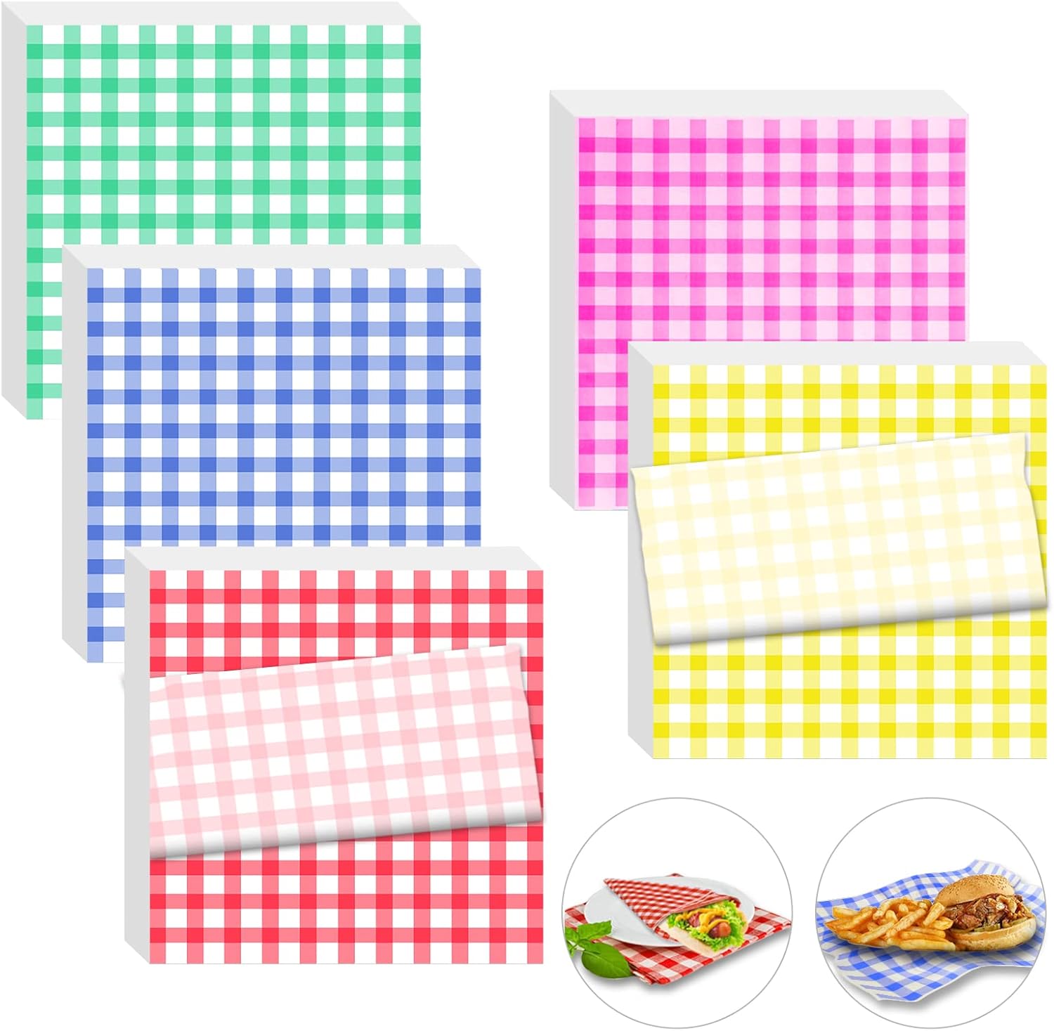 150pcs Gold Heart Wax Food Greaseproof Deli Paper Liners Wrapping