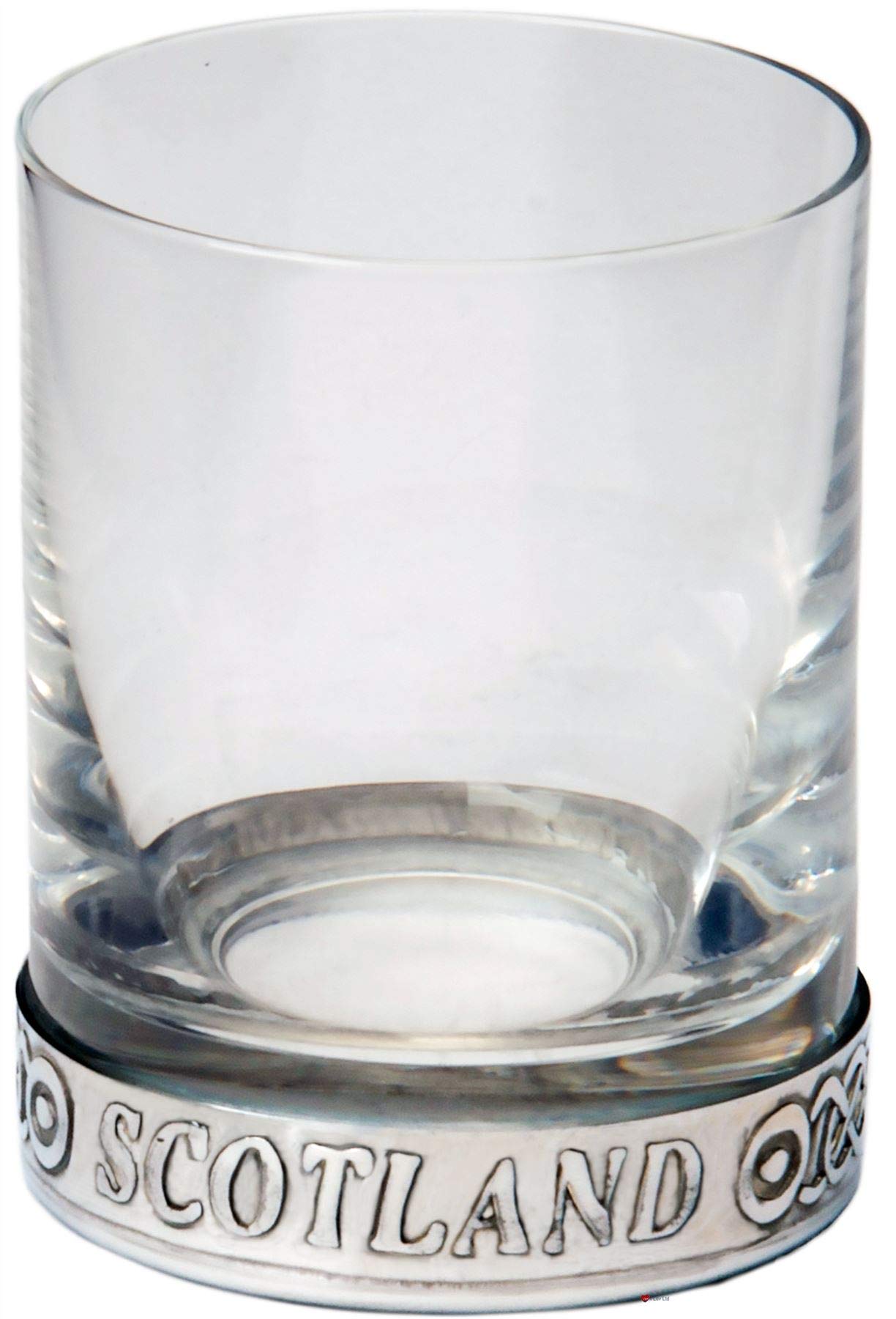 Verre et verre à liqueur en étain avec base en étain Écosse