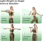 Ensemble de sonnettes réglables 2, 4 en 1 Poids libres avec réglage rapide, chaque 2,2lb/3.3lb/4.4lb/5.5lb Poids des mains pour le gymnastique à domicile & Formation à l'exercice extérieur