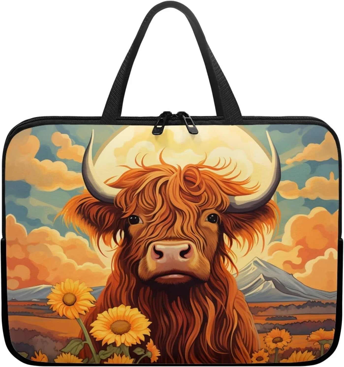 Laptop Carrying Case for Women Men Trendy 10-17 Inch Laptop Bags with Durable Hand Strap Nice Gifts for Friends