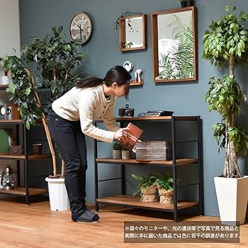 Amazon｜ZAGA ラック 幅90 ZR-900BR｜オープンシェルフ・ラック