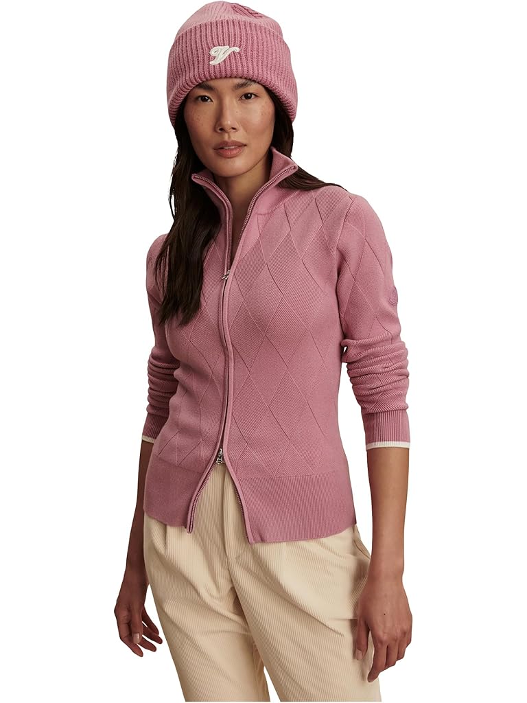 Purple Varley Barthe Zip Through Knit