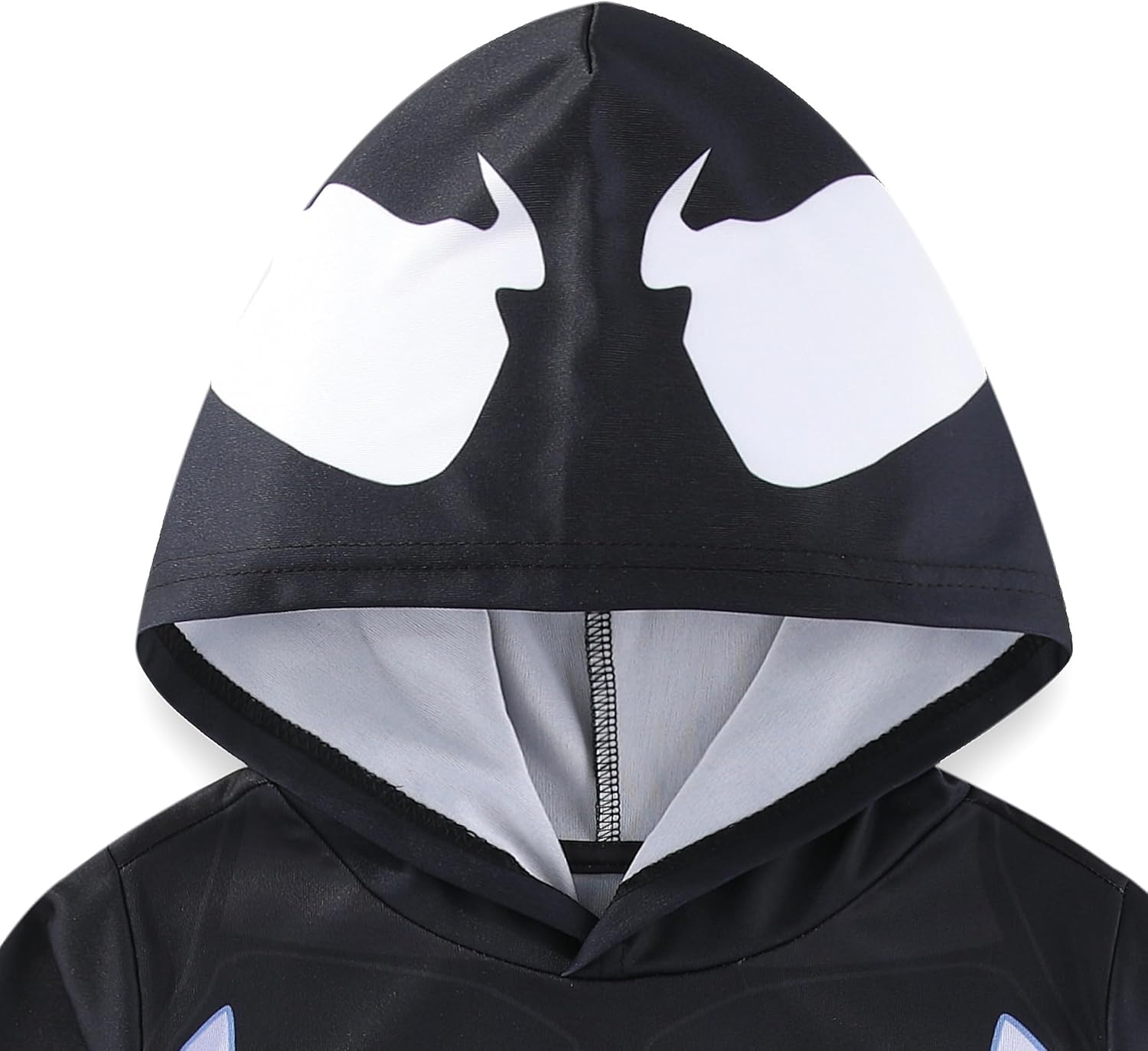 Marvel Avengers Iron Man Captain America Spider-Man Miles Morales Venom Boys Long Sleeve Hooded Shirt for Big Kids