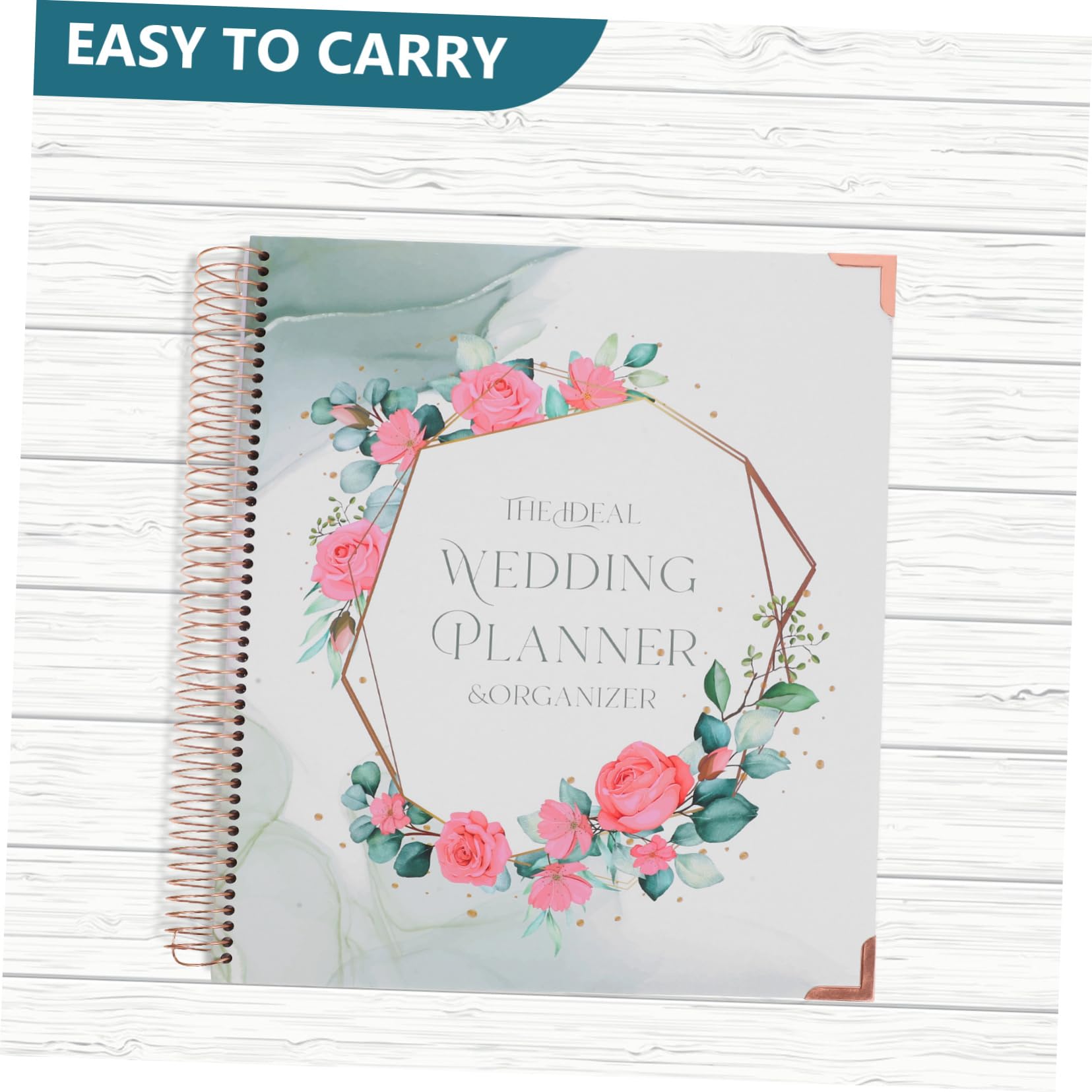 Lurrose Hochzeitsplaner aus Papier mit Checkliste und Detailliertem Zeitplan für Verlobung Hochzeitsplanung und Hochzeit