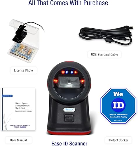 Vista 7 de IDetect Escáner de identificación - Escáner de verificación de edad para bares y discotecas - Lector de licencias de conducir y tarjetas