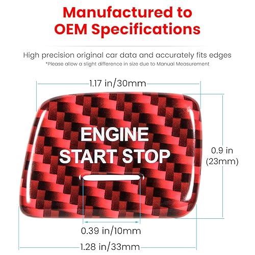 Miniatura 7 de Cubierta de botón de arranqueparada del motor de fibra de carbono para Chevrolet Corvette C7 Z06 Z51 ZR1 Stingray Grand Sport 2014 2015 2016 2017