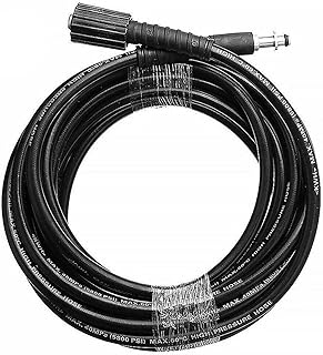 TFixol Manguera de lavado duradera de alta presión, 6 m, 8 m, 10 m, 160 bar/2320 psi, compatible con K2, K3, K4, K5, color negro, 8 m