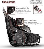 Vista 4 de AUTOWIKI Luces antiniebla para Subaru Impreza 2015-2016, 2 piezas de repuesto OEM faros antiniebla (interruptor y kit de cableado incluido)