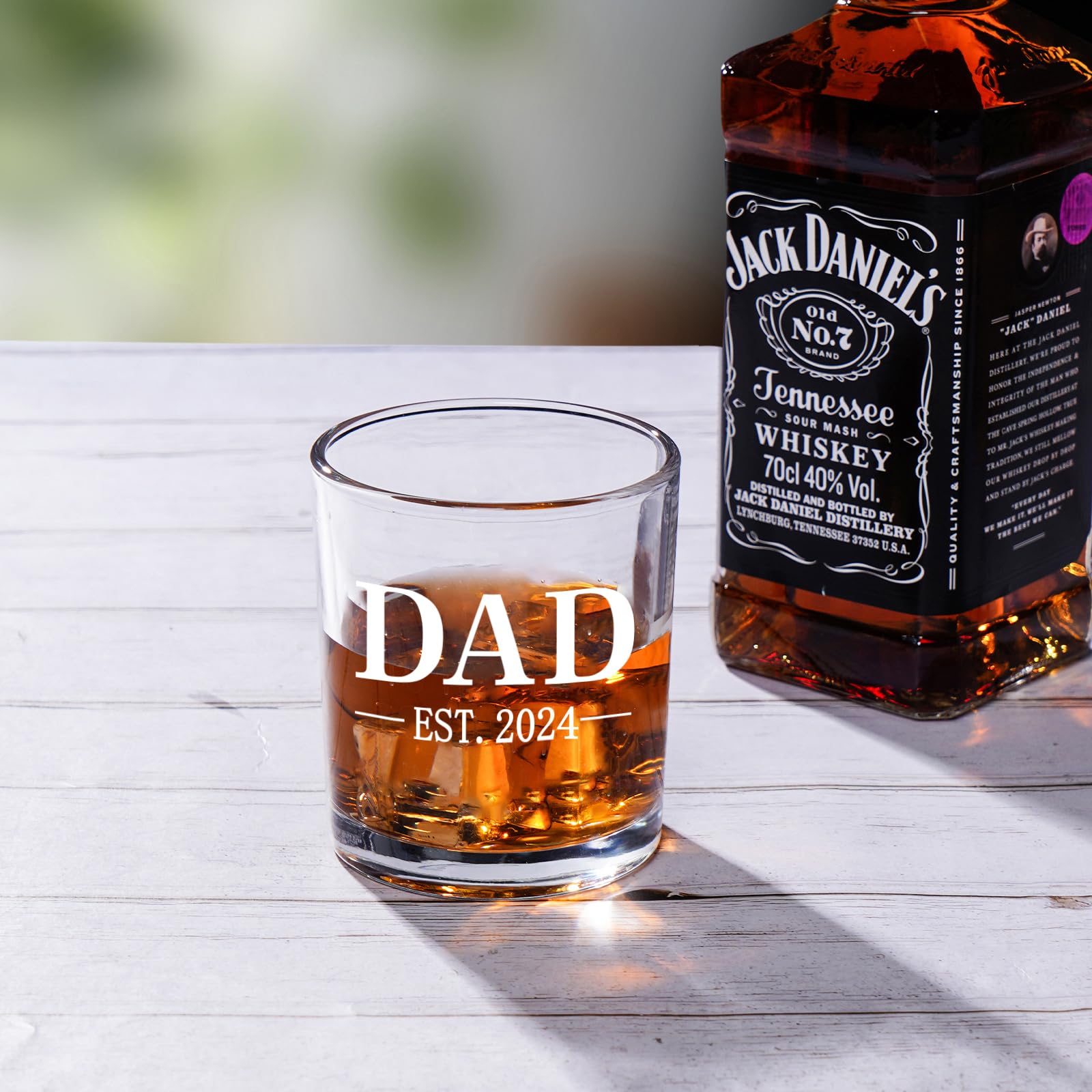 Whiskyglas 'Bester Papa Der Welt' Mit Holzfass-Box – 284 Ml, Geschenk Für Vatertag