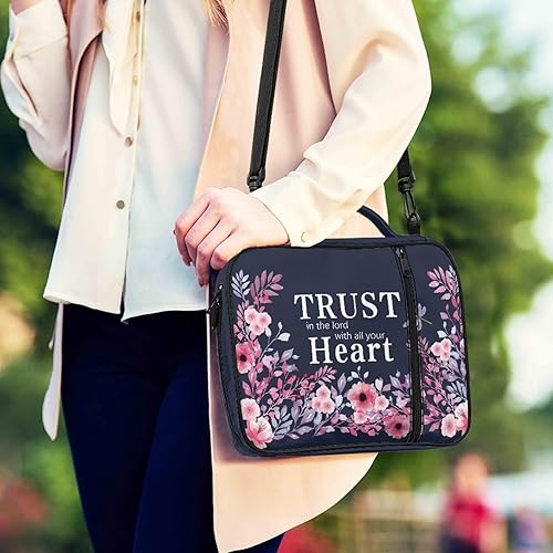 Miniatura 3 de Bolsas y bolsas para la Biblia para mujeres con versículo, kit de suministros de estudio de la Biblia multifuncionales portátiles para mujeres y