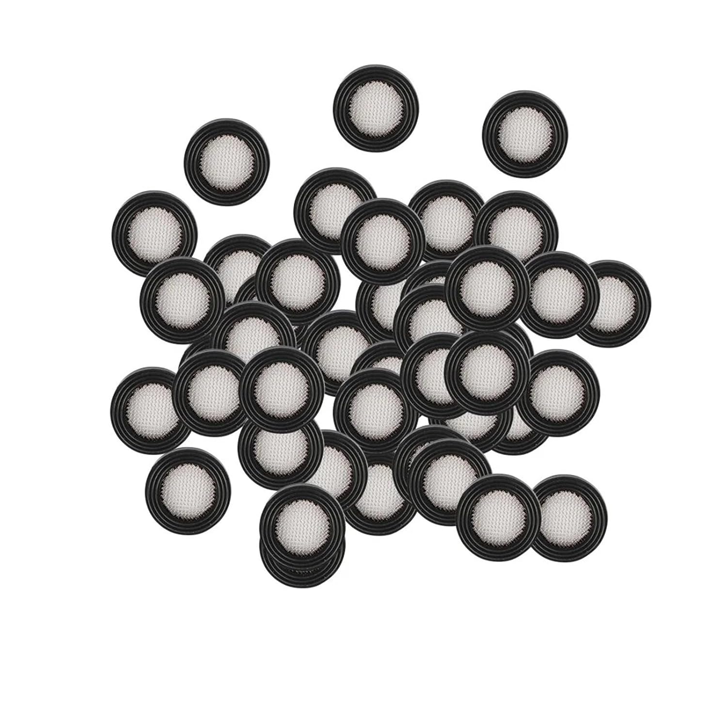 Seal O-Ring Hose Gasket Shower Filter Flat Rubber Washer with Filter Net for Faucet Grommet Rubber Gaskets Bathroom Shower Tap(50Pcs)