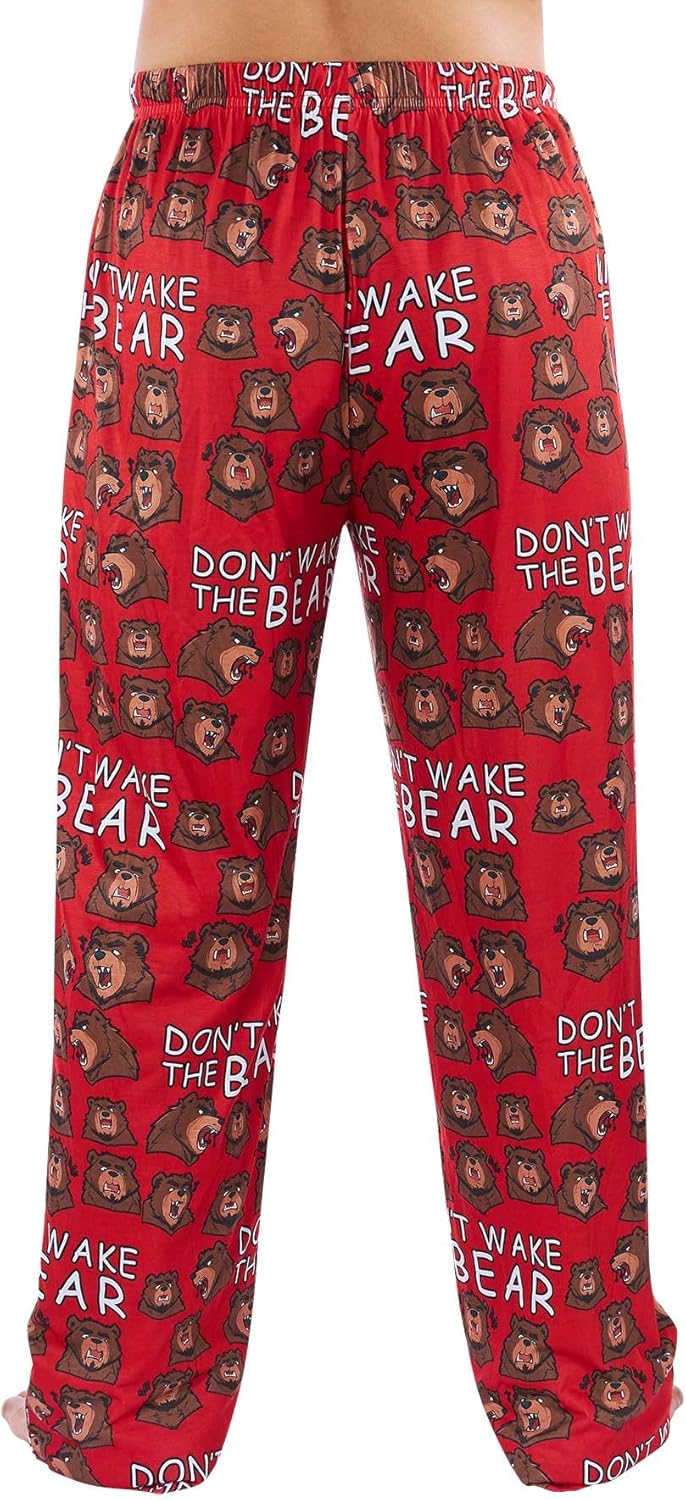 Vogseek Mens Pajama Pants, Funny Lounge Pj for Men, Men's Separate Bottoms with Pockets - Image 2