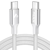 Vista 8 de Aioneus Cable USB C a USB C de 60 W, 6 pies, cable C a C, cable de carga rápida para iPhone17, cargador USB tipo C, cable de carga trenzado USBC a