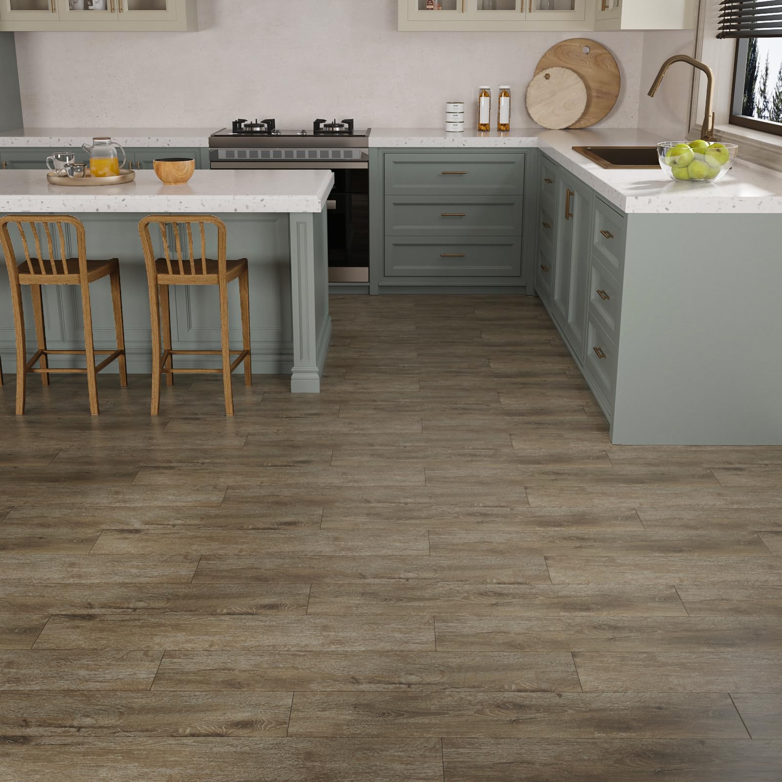 VaryPaper Pavimento PVC Incastro Piastrelle Adesive Pavimento Effetto Legno Marrone 90cmx15cm 20 Pezzi Listoni Finto Parquet Legno Laminato Pavimento Incastro Mattonelle Adesive Cucina Soggiorno Scale