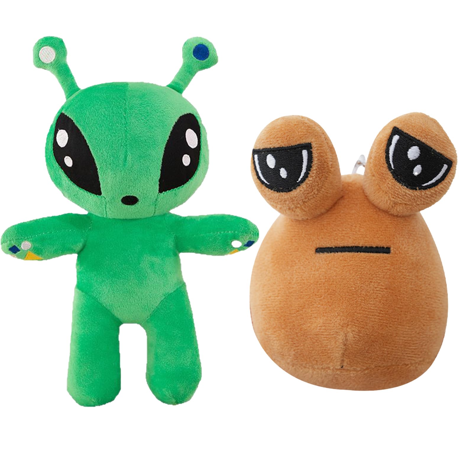 2 Pcs Alien Plush, Alien Toy, Plush Toys, Green Aliens Plush Plushies, Aliens Plush Figure Pillow For Kids,Boys Girls And Fans Gift, Cute Teddy For Kids And Collectors, Perfect For Decor And Gifting