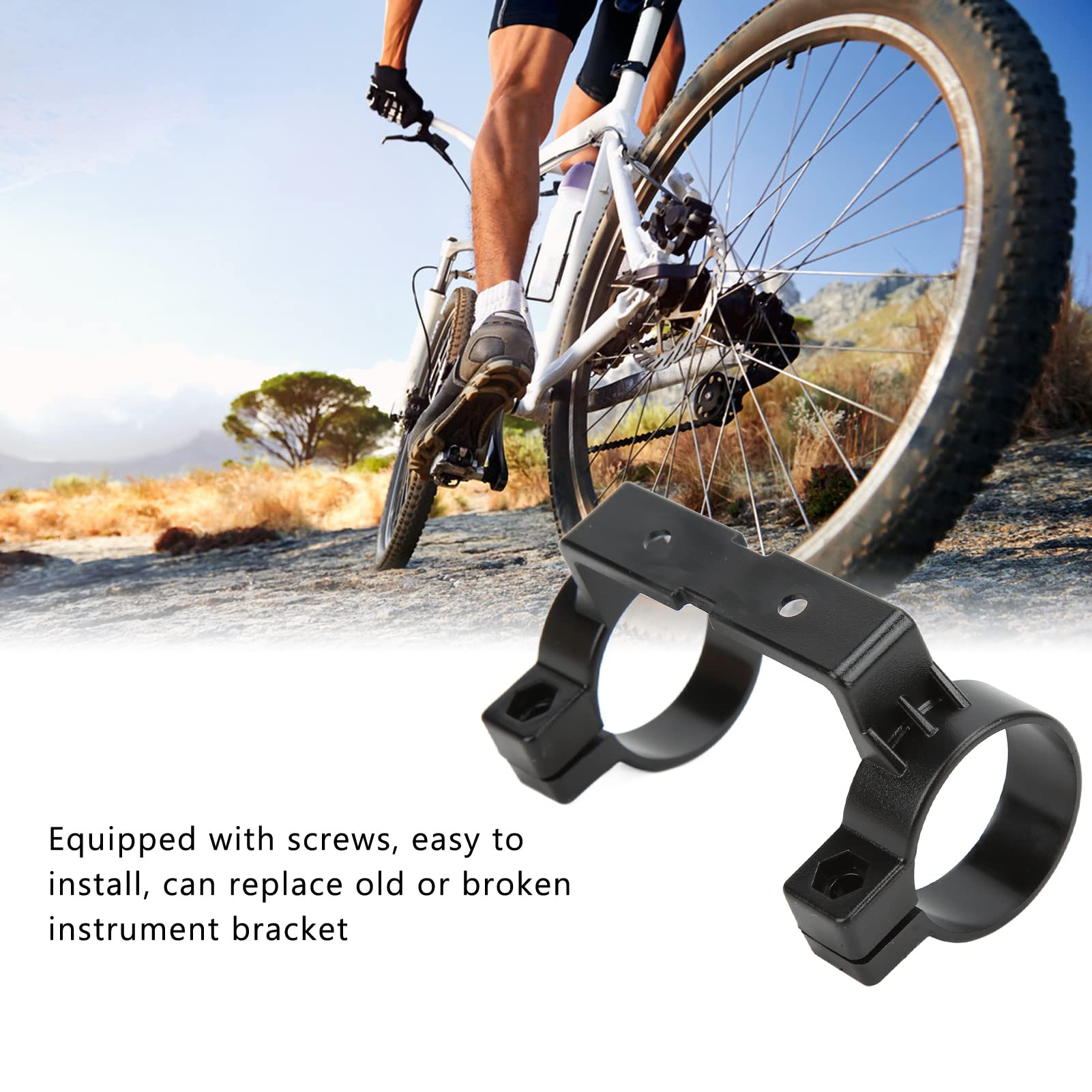 Supporto per Display LCD per Bicicletta elettrica, Ampia Applicazione Forte praticabilità Staffa per Strumento LCD per Bici per LCD8HU per LCD8H per LCD3U