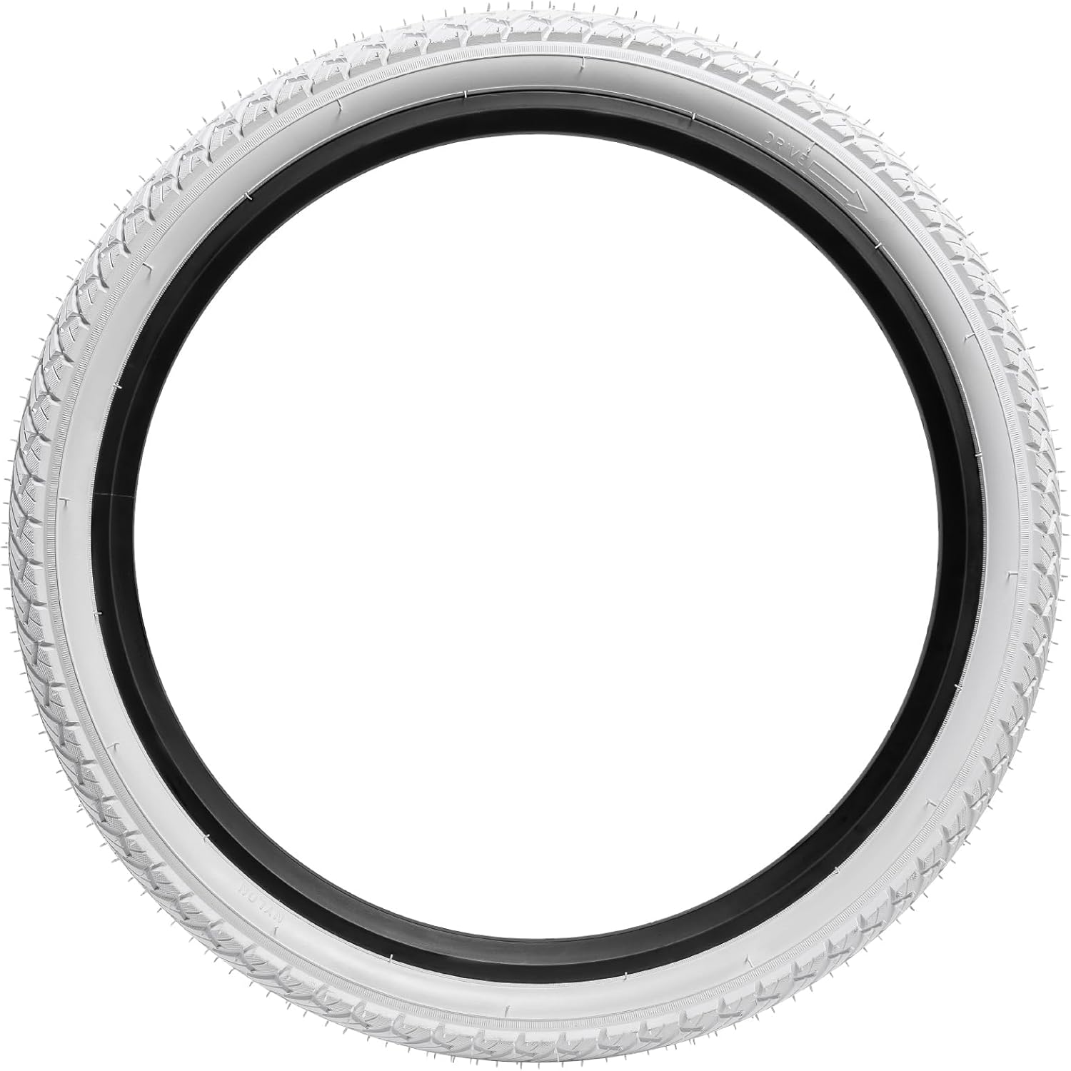 YUNSCM 2-PCS 24" White Bike Tires 24x1.75/47-507 Compatible with 24 x 1.75 24X1.75 Road Bike Bicycle Tires (Y-807)