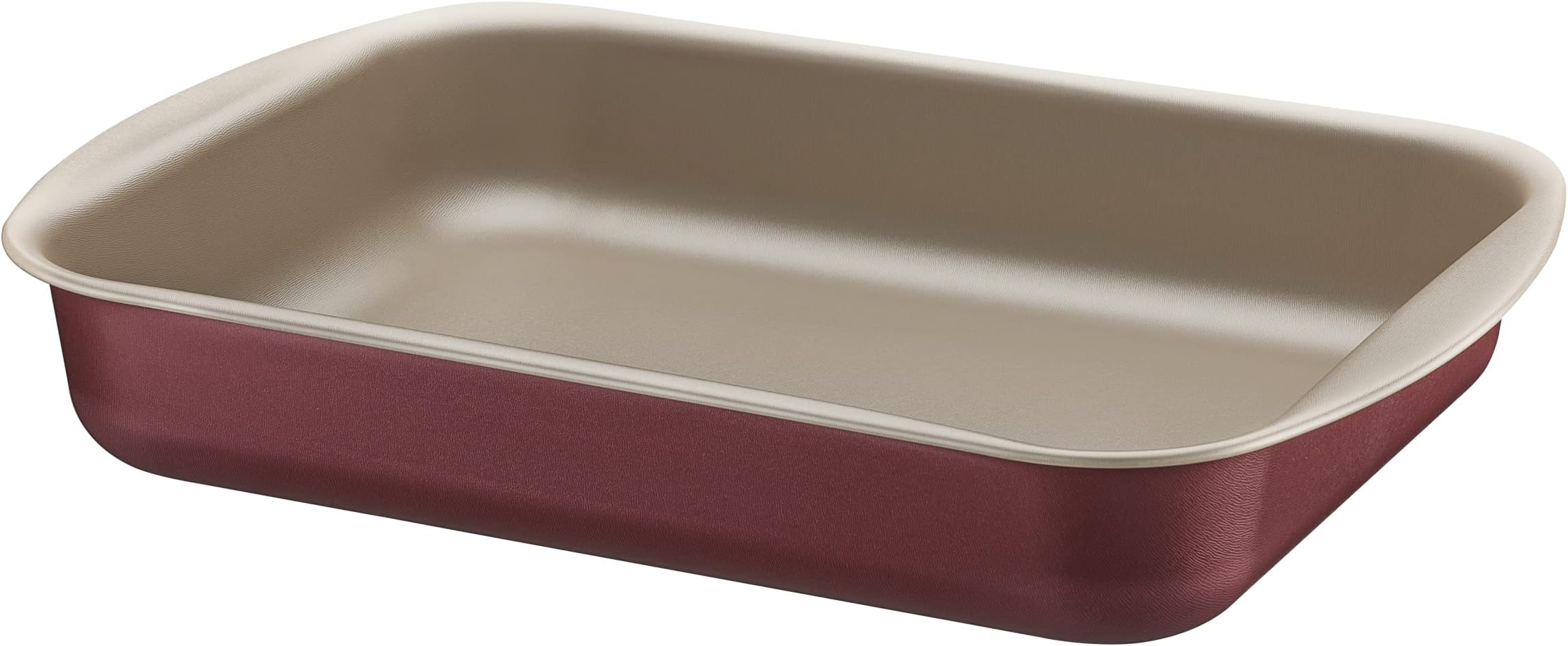 Tramontina Brasil 40cm 7.2L Red Aluminum Deep Roasting Pan with Interior and Exterior Starflon Max PFOA Free Nonstick Coating