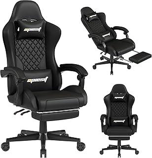 Gaming Ergonomic Gaming Chair with Footrest 1