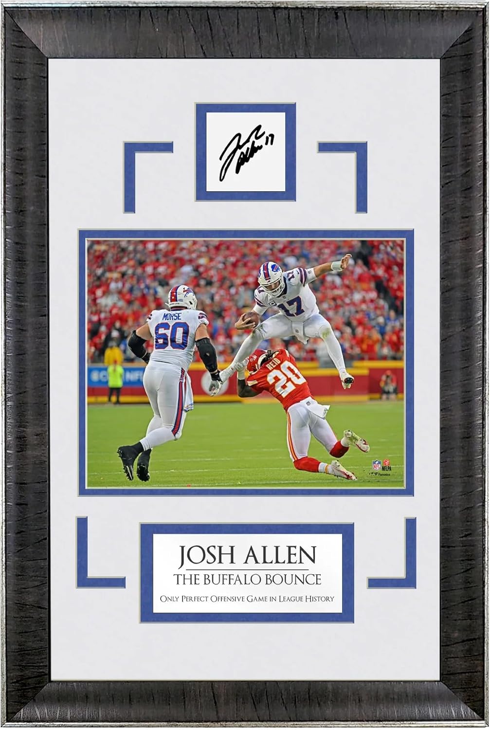 Josh Allen - Buffalo Bounce - Spotlight Collection | 16 x 23 - Framed Football Photo