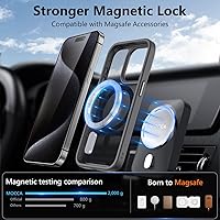 Vista 256 de MOCCA - Funda magnética resistente para iPhone XR de 6.1 pulgadas, compatible con MagSafe, funda con protección contra caídas de grado militar