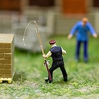 Vista 7 de Caña de pescar en miniatura para casa de muñecas, caña de pescar en miniatura, caña de pescar para decoración de casa de muñecas (0.492 in)