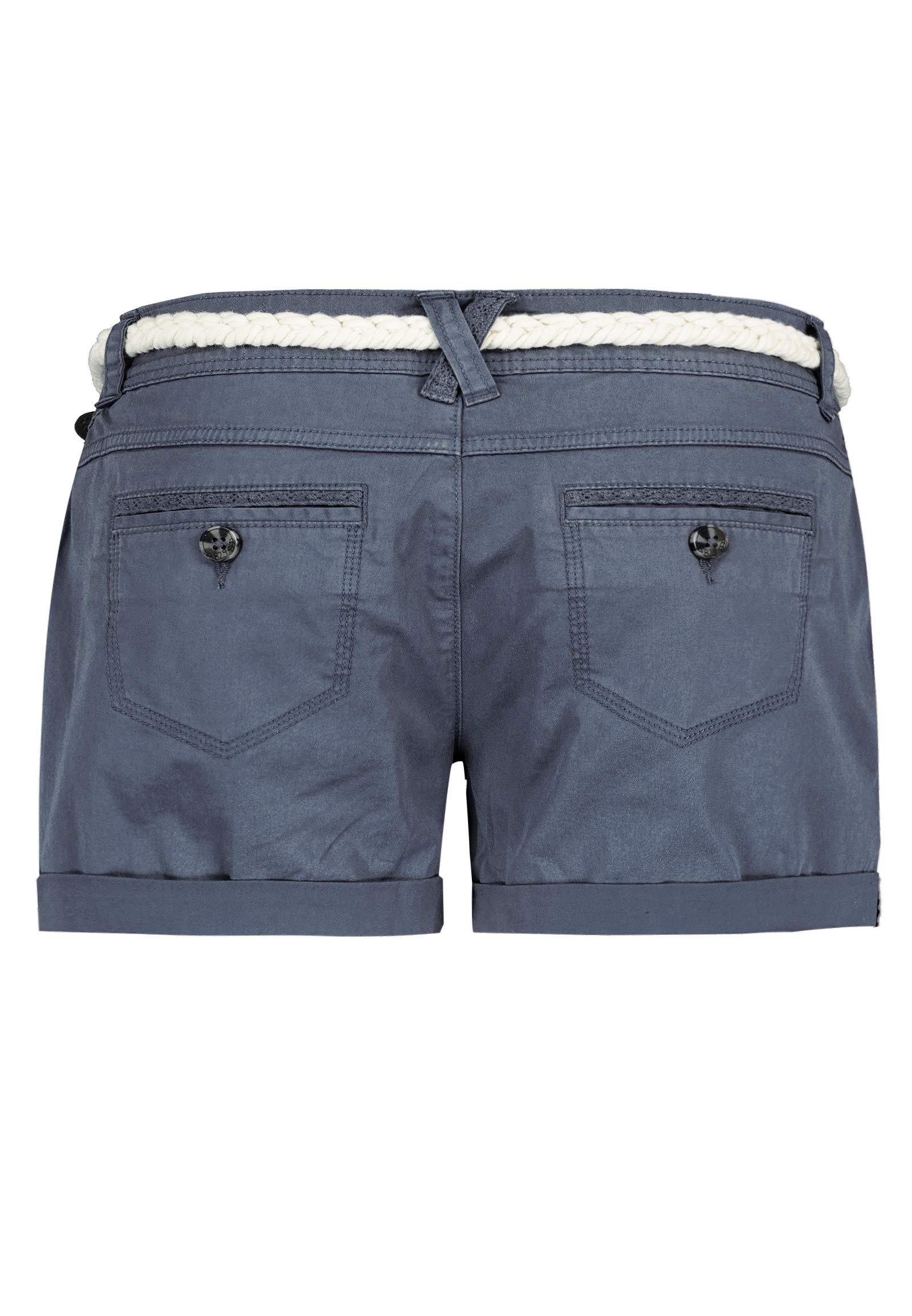 Eight 2 Nine Damen Chino Shorts Hose mit Flecht-Gürtel