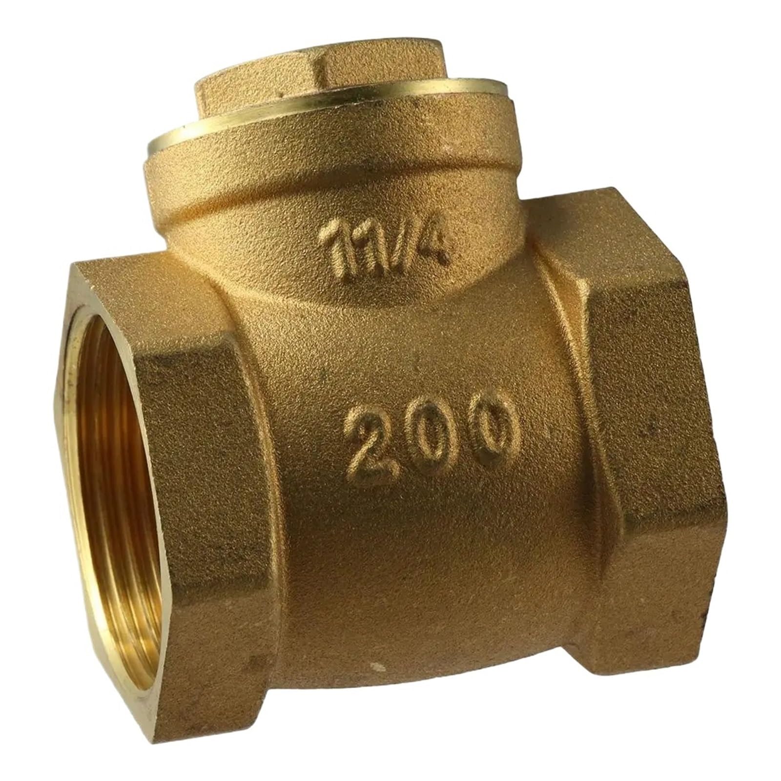 Clapet anti-retour en laiton DN32 1-1/4 pouce pour fluide WOG 232 PSI