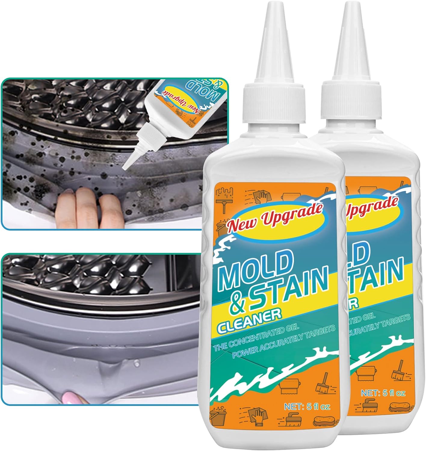 Sugemur Mould Remover, Large Capacity Mould Remover Gel, Household