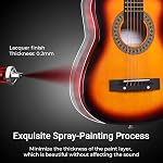 ADM Beginner Acoustic Classical Guitar 30 Inch Nylon Strings Wooden Guitar Bundle Kit for Kid Boy Girl Student Youth Guitarra Online Lessons with Gig Bag, Strap, Tuner, Extra String,Pick,Sunbrust 1