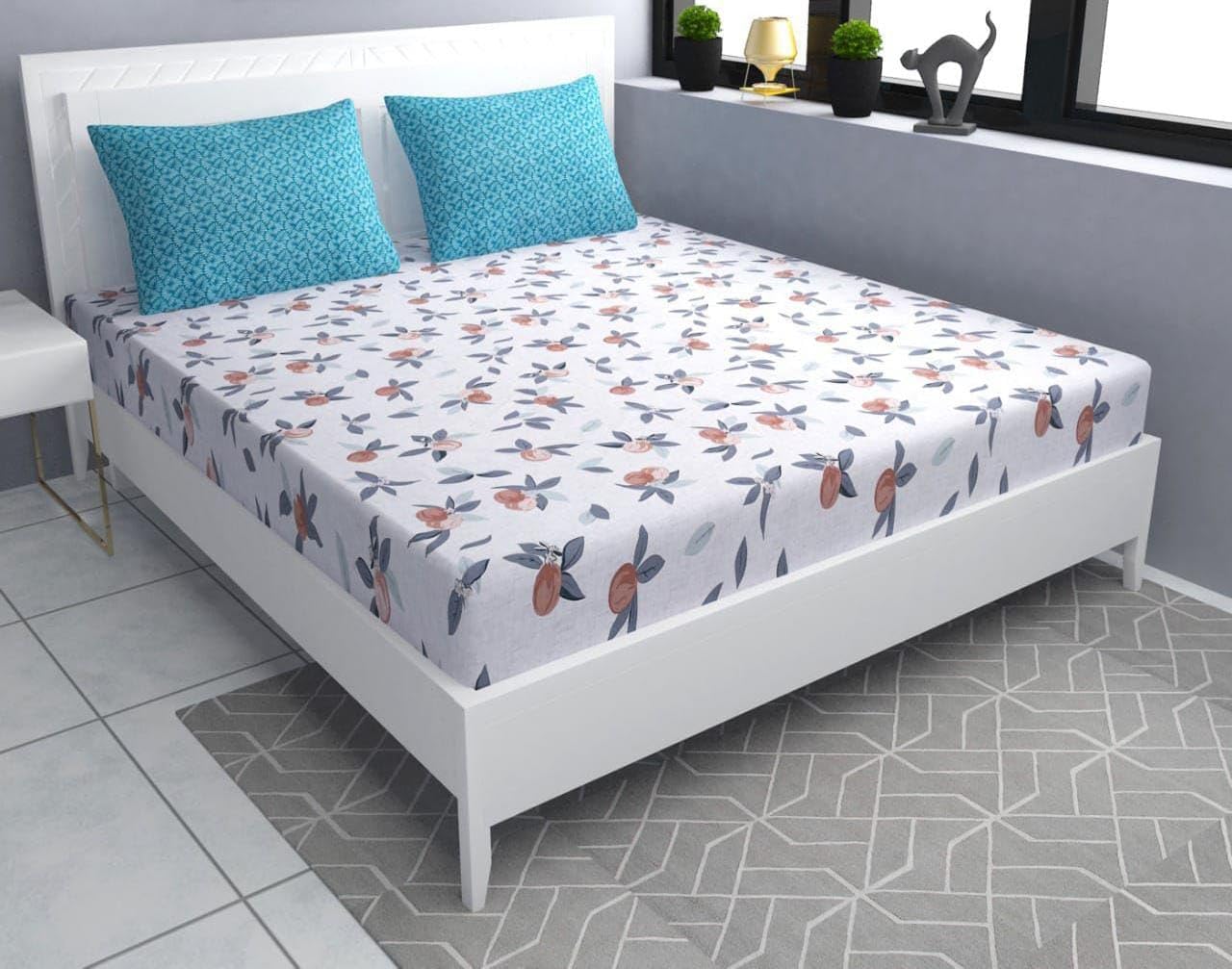 See full amazon price history chart for helvetica Elastic Fitted BEDSHEET King Size (108X108INCHES) for Double Bed with 2 King Size Coordinate Pillow Covers 400 TC (Light Colour) helvetica Elastic Fitted BEDSHEET King Size (108X108INCHES) for Double Bed with 2 King Size Coordinate Pillow Covers 400 TC (Light Colour) (B0BPYN7LST) Amazon Price History, Amazon Price Tracker