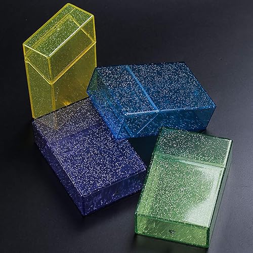 Miniatura 4 de Caja de cigarrillos para cigarrillos de 3.346 in, tamaño King, 20 capacidades, caja de cigarrillos de plástico, transparente, portátil, delgada,