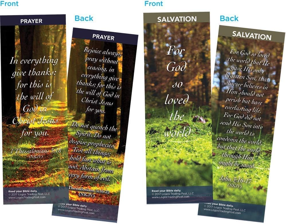 Bible Cards | Popular Scripture Memory Verses | Pack of 60 Christian Bookmarks | Great Gift to Build Faith, Encourage and Share the Gospel |12 Hand Picked Colorful, 5 of Each Design | Assortment 3 image 5