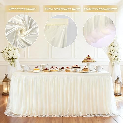 Miniatura 32 de Faldas de mesa negras para mesas rectangulares de 6 pies, funda de elastano para mesas de 6 pies, mantel elástico, lavable, resistente a