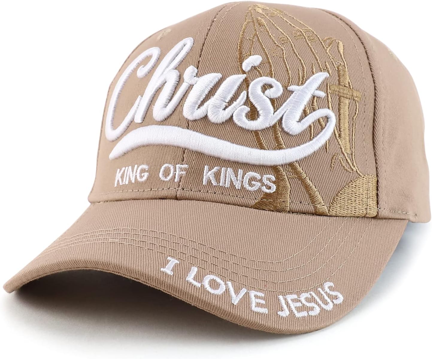 3D Christ King of Kings Embroidered Jesus Christian Ball Cap